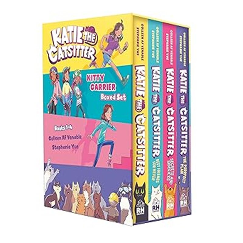 现货 凯蒂爱宠记 猫咪便携套装（第1-4册） Katie the Catsitter: Kitty Carrier Box Set (Books 1-4)