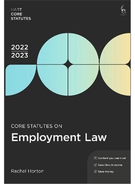 预订Core Statutes on Employment Law 2022-23