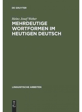 按需印刷DEG Mehrdeutige Wortformen im heutigen Deutsch[9783484102163]