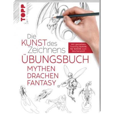 预订【德语】 Die Kunst des Zeichnens - Mythen, Drachen, Fantasy Übungsbuch:Mit gezieltem Trainin