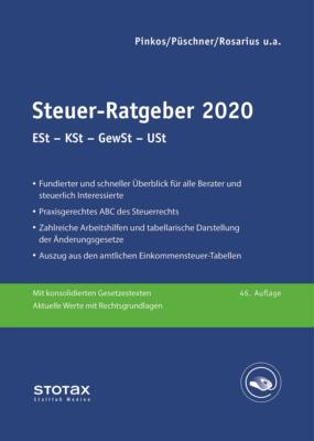 预订【德语】 Steuer-Ratgeber 2020:ESt - KSt - GewSt -
