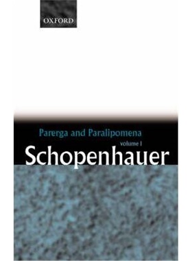 按需印刷不退不换Parerga and Paralipomena: Volume 1: Six Long Philosophical Essays[9780199242207]