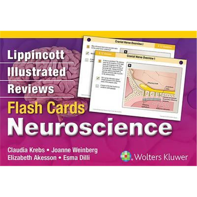 预订不退不换Lippincott Illustrated Reviews Flash Cards: Neuroscience