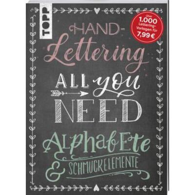 预订不退不换德语 Handlettering All you need:Die schönsten Alphabete und Schmuckelemente. Mit über 20