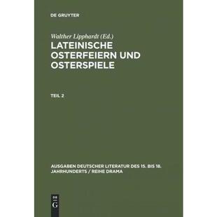 按需印刷不退不换DEG Lateinische Osterfeiern und Osterspiele II[9783110059656]