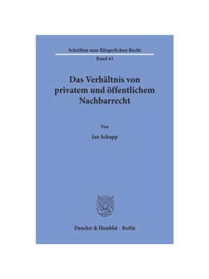 预订不退不换德语Das Verh?ltnis von privatem und ?ffentlichem Nachbarrecht.: