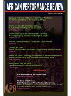 预订African Performance Review Vol 1 Nos 2&3