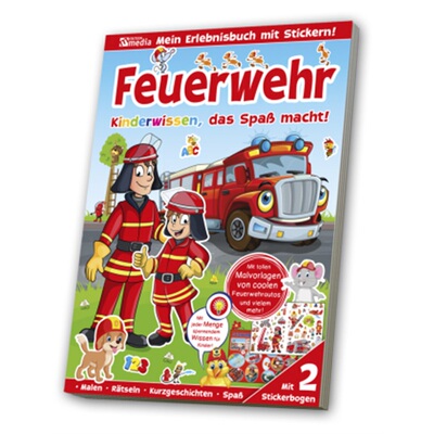 预订不退不换德语 Stickerspaßbuch Welt der Feuerwehr[4019393912544]