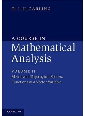 【按需印刷】A Course in Mathematical Analysis: Volume 2, Met