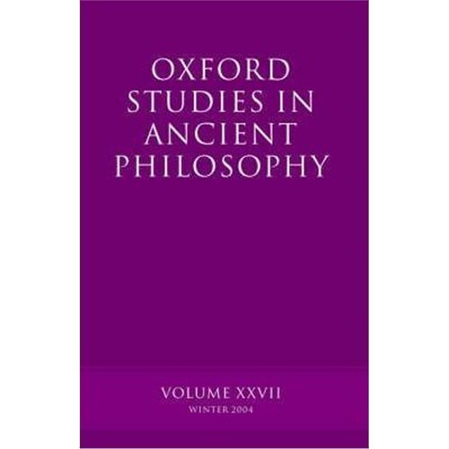 按需印刷不退不换Oxford Studies in Ancient Philosophy XXVII:Winter 2004[9780199277131]