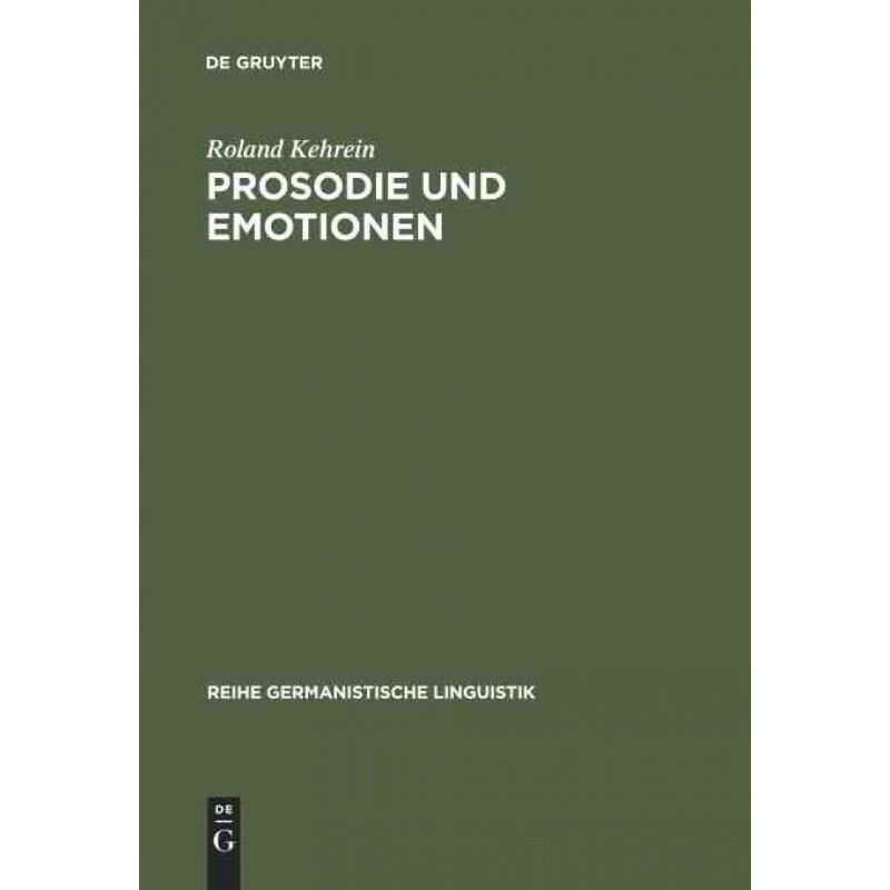 按需印刷不退不换DEG Prosodie und Emotionen[9783484312319]