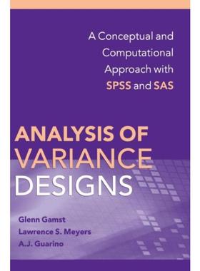 按需印刷Analysis of Variance Designs:A Conceptual and Computational Approach with SPSS and SAS[9780521874816]