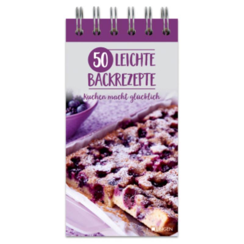 预订【德语】 50 leichte Backrezepte:Einfach backen mit dem Rezeptblock für Kuchen, Gug