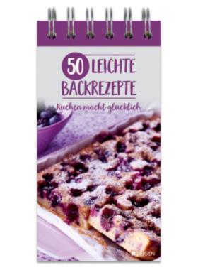 预订【德语】 50 leichte Backrezepte:Einfach backen mit dem Rezeptblock für Kuchen, Gug