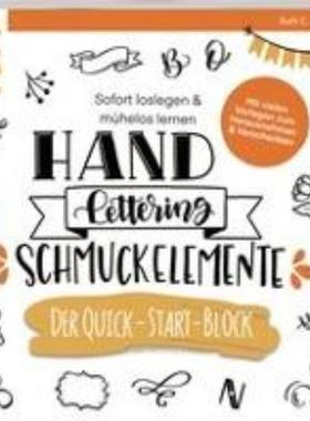 预订【德语】 Handlettering Schmuckelemente. Der Quick-Start-Block:Sofort loslegen & mühelos lern