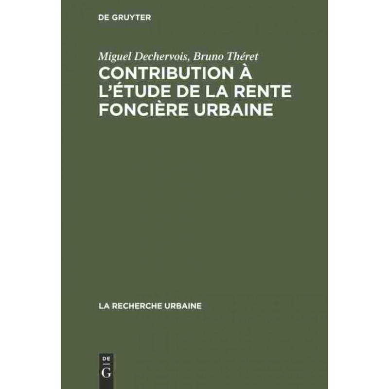按需印刷DEG Contribution à l étude de la rente foncière urbaine[9783112310861]