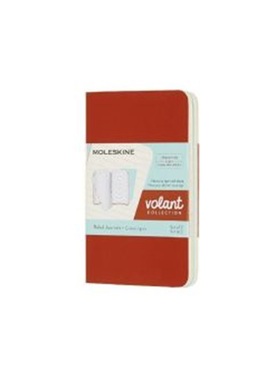 预订【德语】 Moleskine Volant XS, 2er Set, Liniert, Soft Cover, Korallrot, Aquamari[8058647620480]