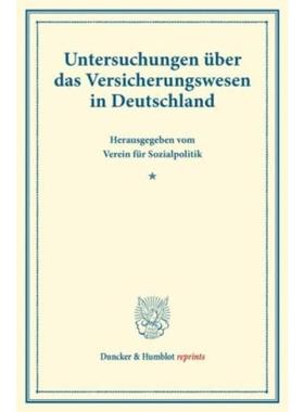 预订【德语】 Untersuchungen uber das Versicherungswese