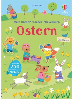 预订【德语】 Mein Immer-wieder-Stickerbuch: Ostern[9781789414196]