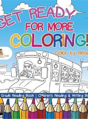 预订不退不换Get Ready for More Coloring! Color by Reading - 1st Grade Reading Book Children's Reading & Writing Books