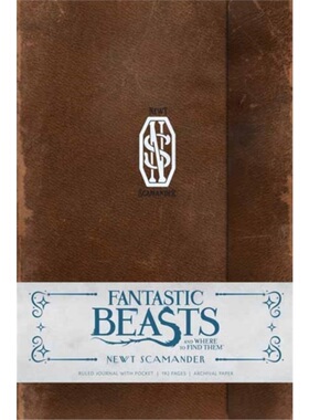 预订Fantastic Beasts and Where to Find Them: Newt Scamander Hardcover Ruled Journal[9781608879311]