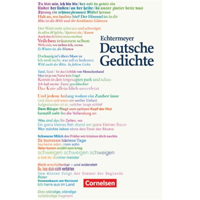 预订【德语】 Echtermeyer: Deutsche Gedichte - Von den Anfängen bis zur Gegenwart - [9783060619320]