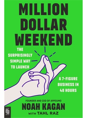 预售【2024新书】百万美元周末 在48小时内推出7位数业务的简单方法 Million Dollar Weekend 英文原版 Noah Kagan