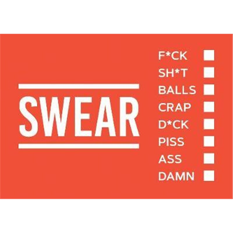 预订不退不换Swear Vouchers:The Filthy Way to Say What You Really Think