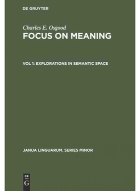 按需印刷不退不换DGYT Explorations in Semantic Space[9789027931146]