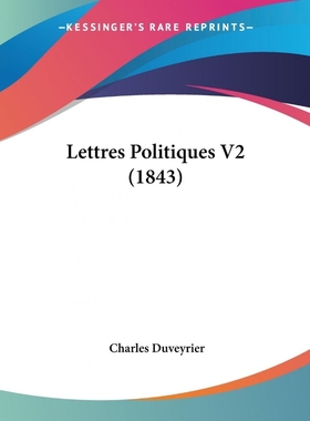 按需印刷Lettres Politiques V2 (1843)[9781437143645]