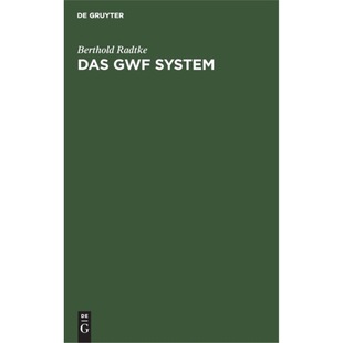 GWF Das System Eine Organisationsfor 预订 neue 德语