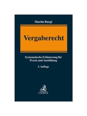 预订【德语】Vergaberecht:Systematische Erl?uterung für Praxis und Ausbildung