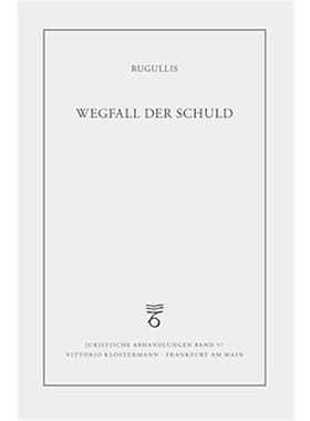 预订【德语】Wegfall der Schuld