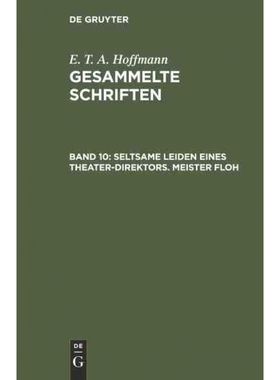 按需印刷DEG Seltsame Leiden eines Theater Direktors. Meister Floh[9783111040134]