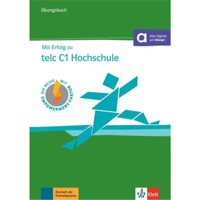 预订不退不换德语 Mit Erfolg zu telc C1 Hochschule - Übungsbuch[9783126768221]