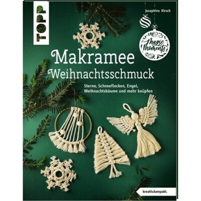 预订【德语】Makramee-Weihnachtsschmuck:Sterne, Schneeflocken, Engel, Weihnachtsbäume und me