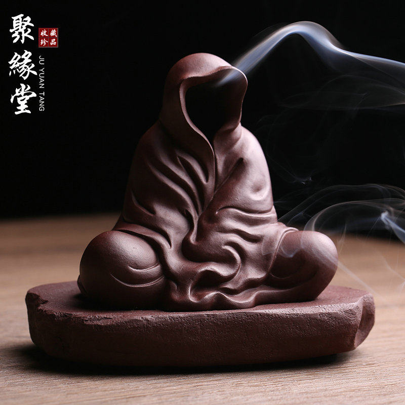 紫砂香炉禅意茶宠无相佛香薰炉
