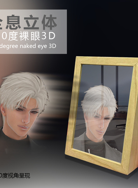 全息光场360度裸眼3D镜子画