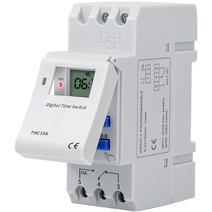 无源继电器输出220V自动切换断电定时器定时控制器开关导轨时控