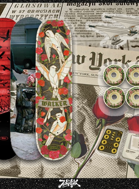 不止滑板REAL和平鸽 BAKER GIRL 整套个性DIY滑板高端进口双翘