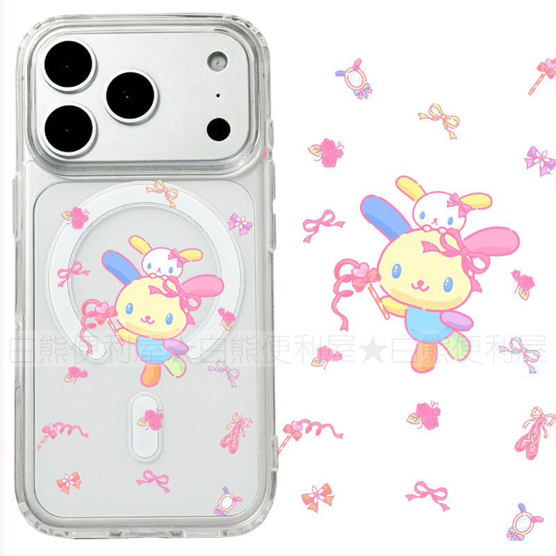 适用iphone17promax苹果17手机壳MagSafe磁吸16支架18透明18promax花小兔26ultra花朵17e日系15可爱保护套16e