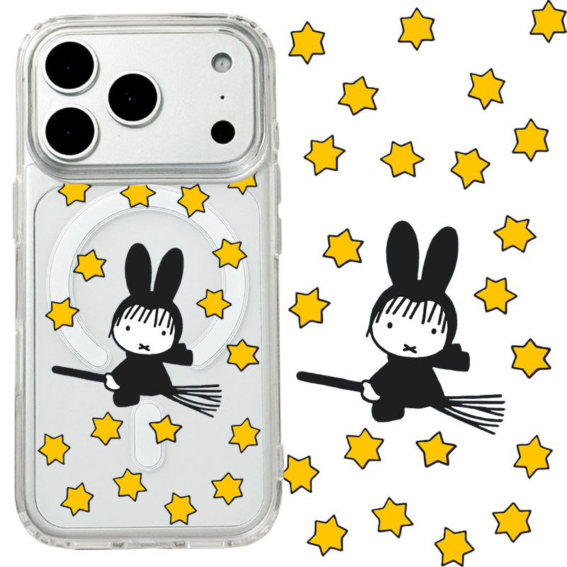 适用iphone17promax苹果17手机壳MagSafe磁吸16支架15透明14日系13米菲兔26ultra星星17e卡通魔法保护套女16e