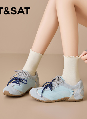 St&Sat/星期六春秋低跟软底德训鞋户外休闲阿甘鞋女SSE1112C4Y
