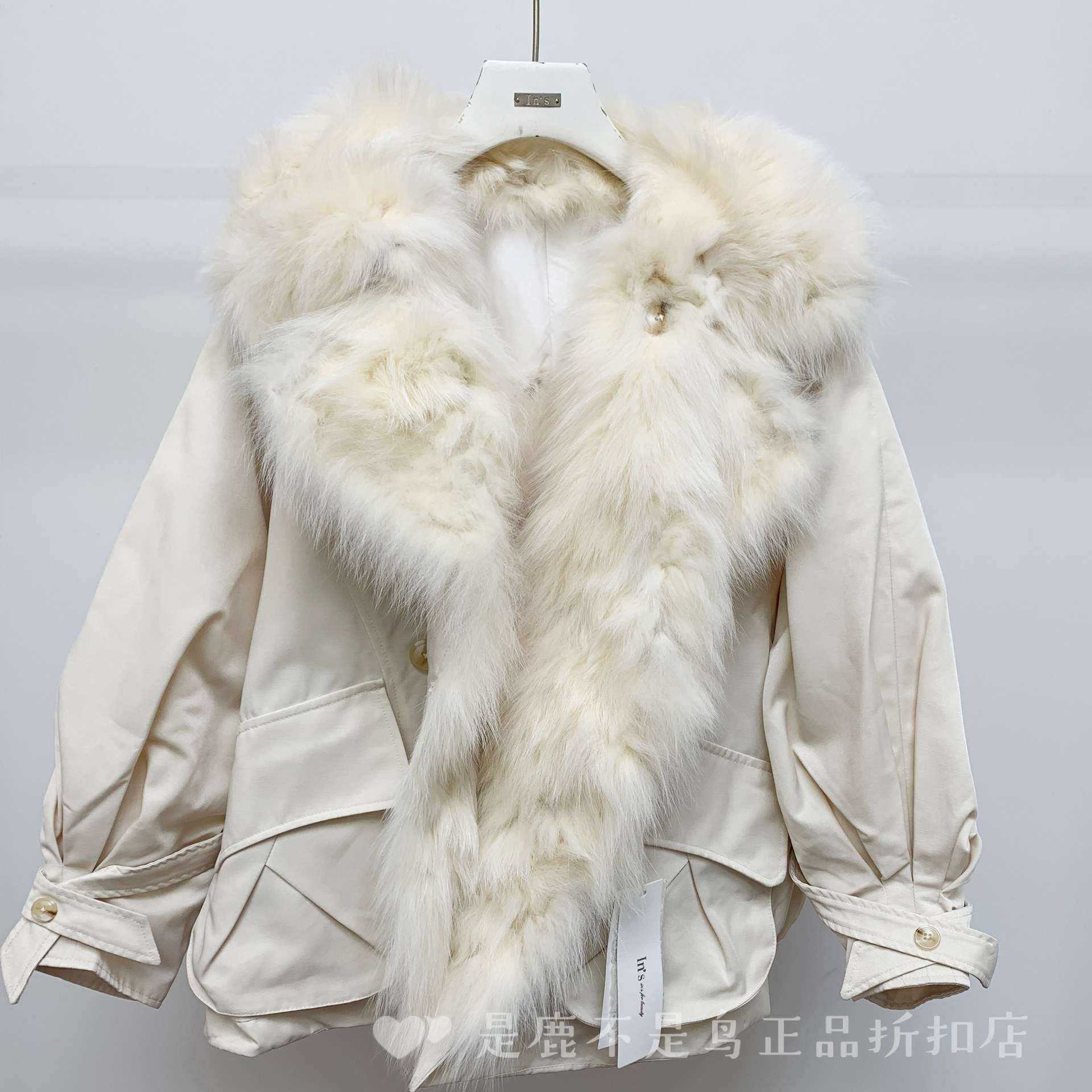 映氏ins皮草外套女2025新款中长款狐狸毛拼接皮草短款羽女款2025,女装/女士精品,皮草,淘宝优惠券,粉丝福利购,淘宝优惠卷