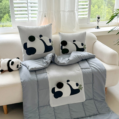 可爱小狗抱枕被四季可用