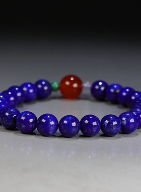 [忆素年]天然青金石手链手工原创女款多宝手串只算材料费楼叔精选