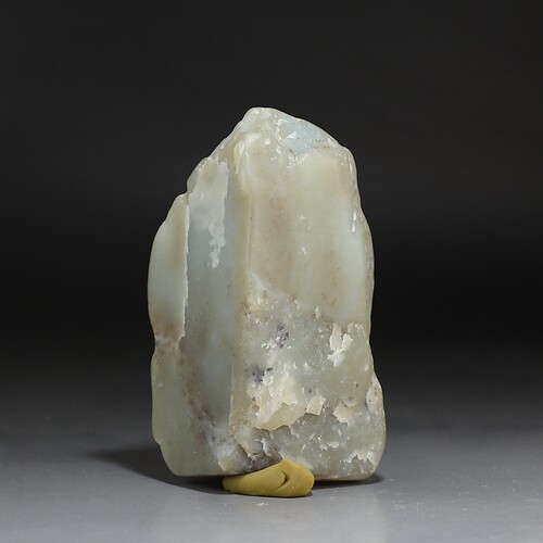 [玉石标本]和田玉下脚料141g 青白玉山子矿物收藏 楼叔孤品