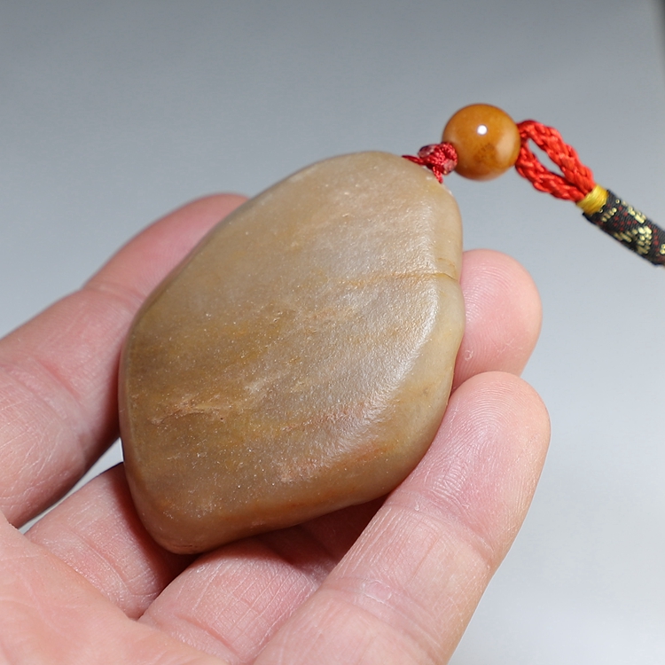 [清仓处理]天然雅丹玉原石手把件 金丝玉手玩件 楼叔孤品