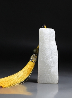 [直闪石]天然和田玉手玩件 石棉状白玉下脚料打原创把件 楼叔孤品