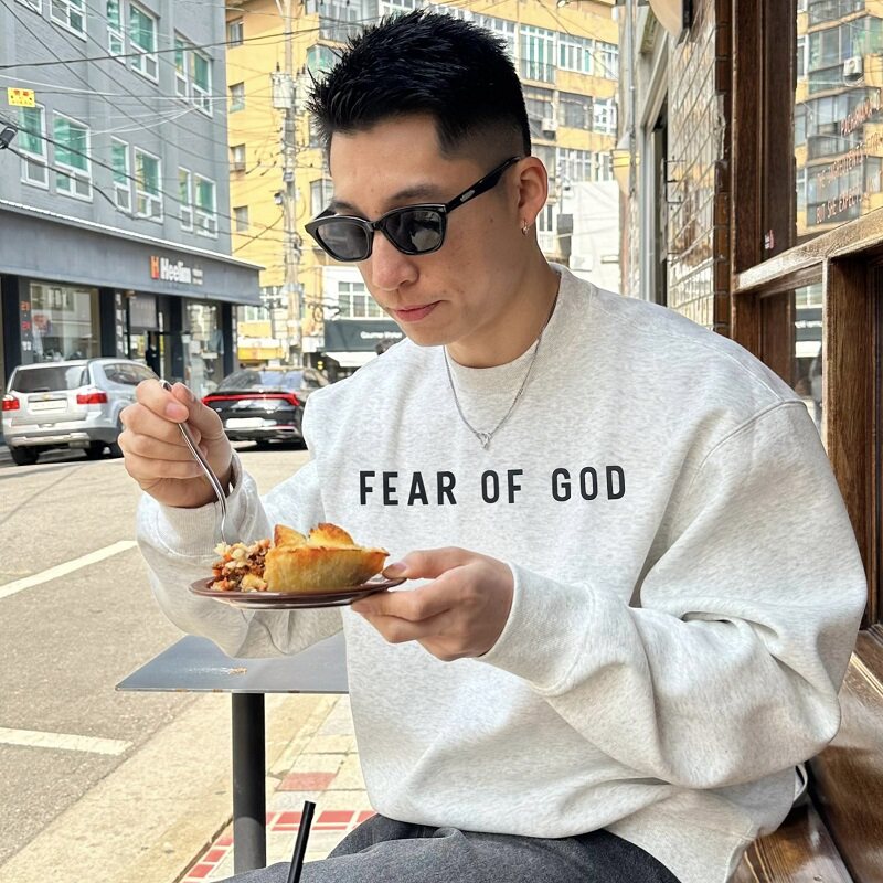 FOG CRAZY FEAR OF GOD小众美式潮牌秋冬加绒男士情侣圆领卫衣